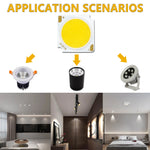 ampoule led 12w 18w 24w 30w 36w 42w blanc chaud neutre 19x19mm modernes