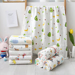 serviette bain bébé coton fruits animaux motifs blancs drap épaissi imprimé enfantin 90x70cm
