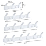porte serviettes mural blanc moderne crochets cordons rangement salle bain minimaliste