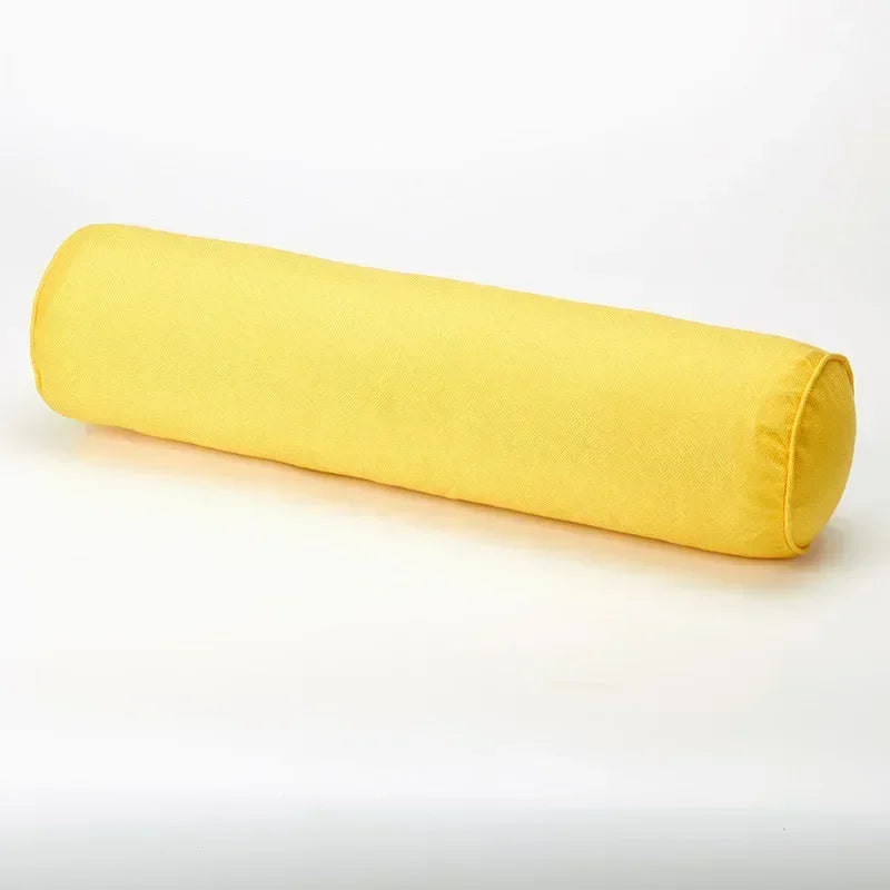 coussin rectangulaire patchwork moderne texture lin beige gris bleu marine decoratif memoire forme corporelle