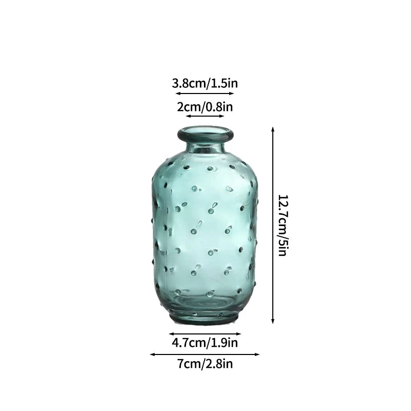 vases transparents modernes artificielles couleurs variées décoration intérieure minimaliste