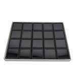 boîtes bijoux noir blanc compartiments carrés moderne storage box organizer showcasegems
