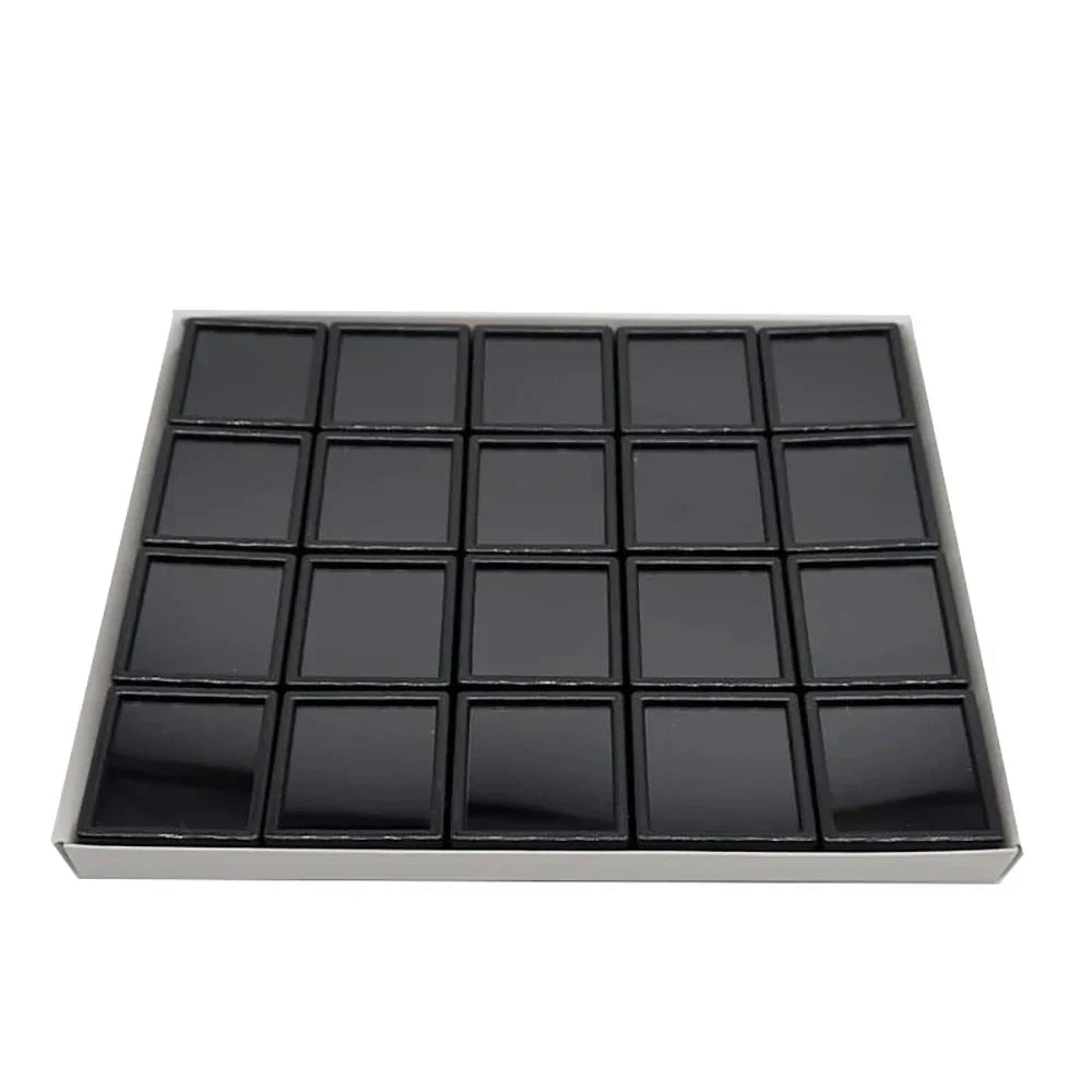 boîtes bijoux noir blanc compartiments carrés moderne storage box organizer showcasegems