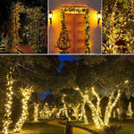 guirlande lumineuse solaire rondes blanc chaud moderne interrupteur on off modes