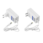 adaptateur secteur 12v led alimentation 100 240v blanc classique prise eu cordon 5.5mm 2.1mm