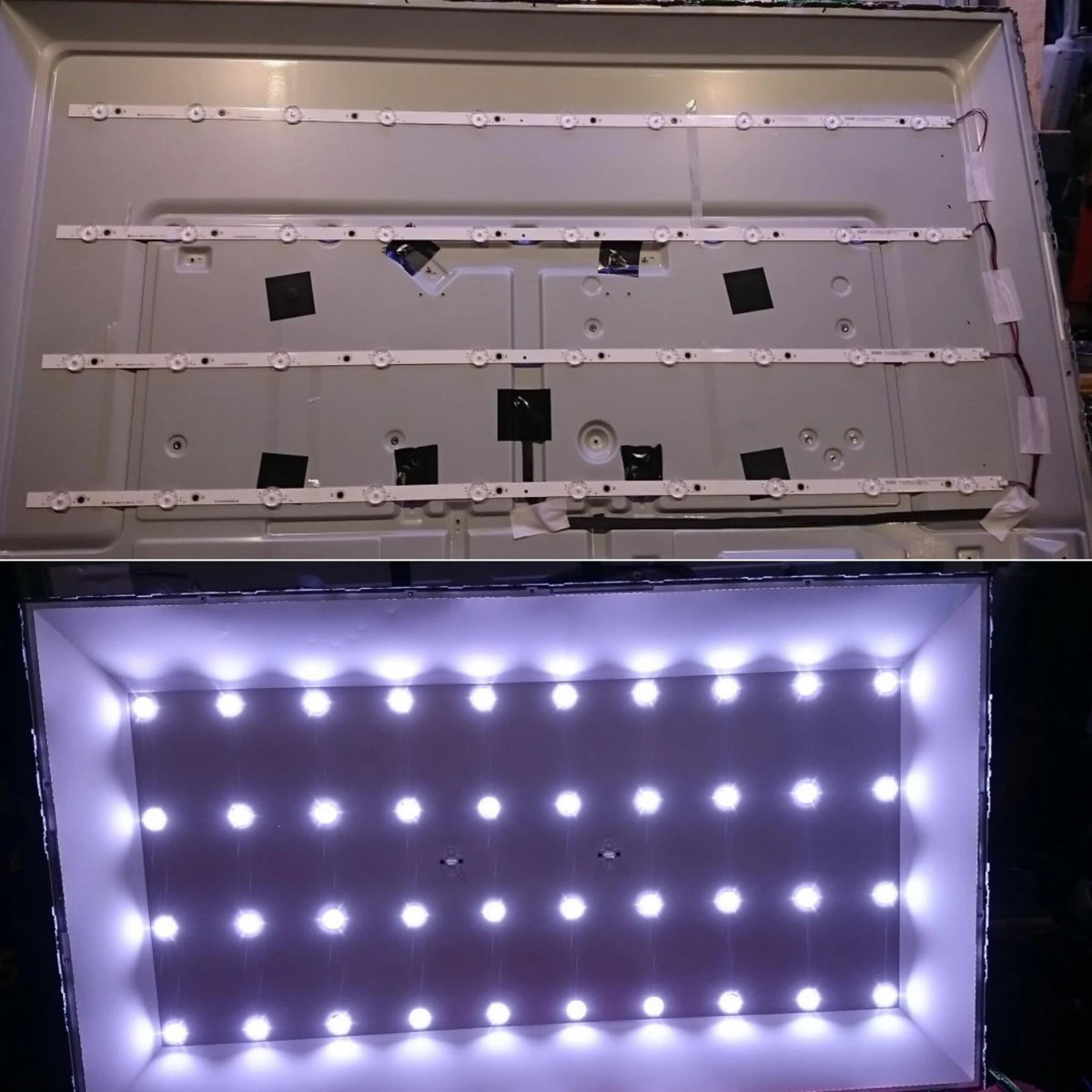 bande lumineuse led blanc moderne 840mm 3v opaques sans logo