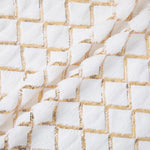 housse coussin géométrique doré moderne 100 polyester 30x50 45x45 blanc or décoration chambre voiture