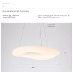 Suspension lumineuse moderne blanche minimaliste salon chambre 45cm 50cm 60cm 75cm 90cm