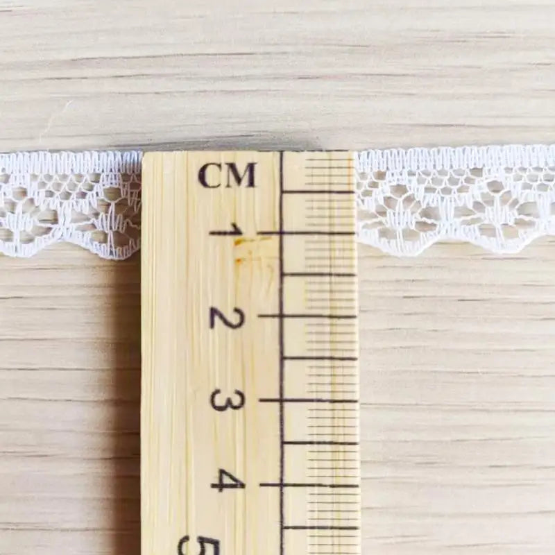 ruban dentelle blanc motif floral 20 yards largeur 13mm texture fine élégante crochet embroidery
