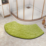tapis bain gris moderne texture cailloux antidérapant absorbant eva 30x60cm