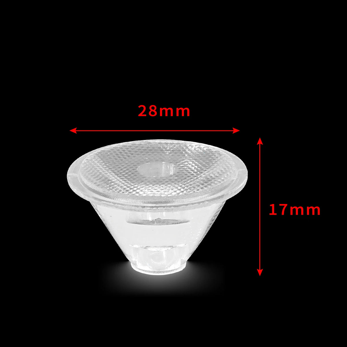 lentille optique transparente noir grille perforations moderne éclairage scène dji professionnel 35deg 45deg