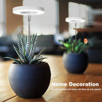 lampe led croissance plante hauteur réglable blanc noir moderne télécommande USB