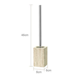 ensemble accessoires salle bain travertin beige distributeur savon plateau pot coton diffuseur moderne