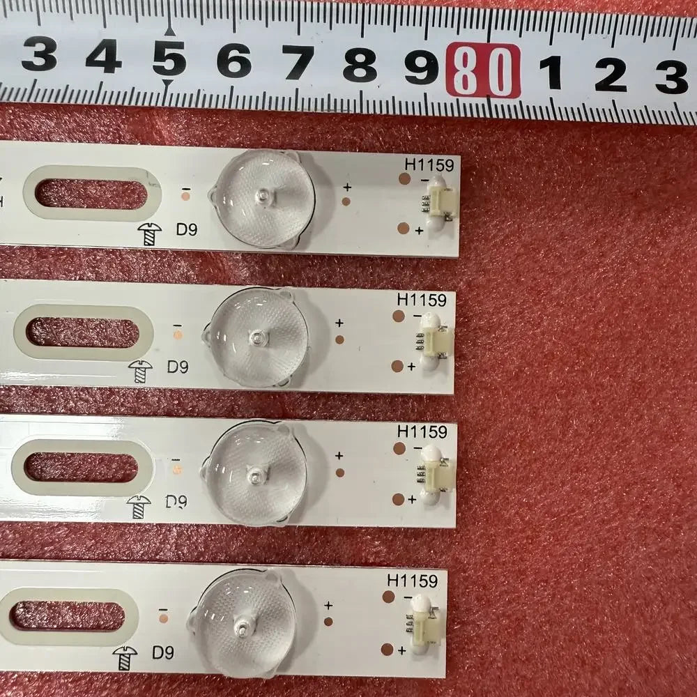 bande lumineuse led blanc transparent moderne 80mm kit 4pcs 2pcs 20pcs