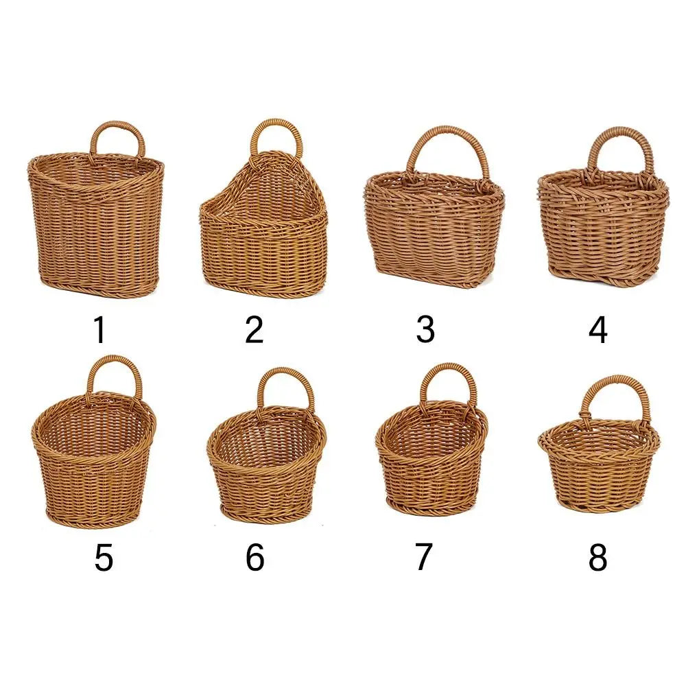 panier rangement tressé marron traditionnel respectueux environnement utilisation multiple poignées