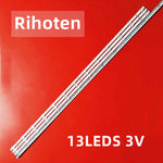 bande led blanc connecteurs modernes téléviseur rétroéclairage 13leds fixations uniformes