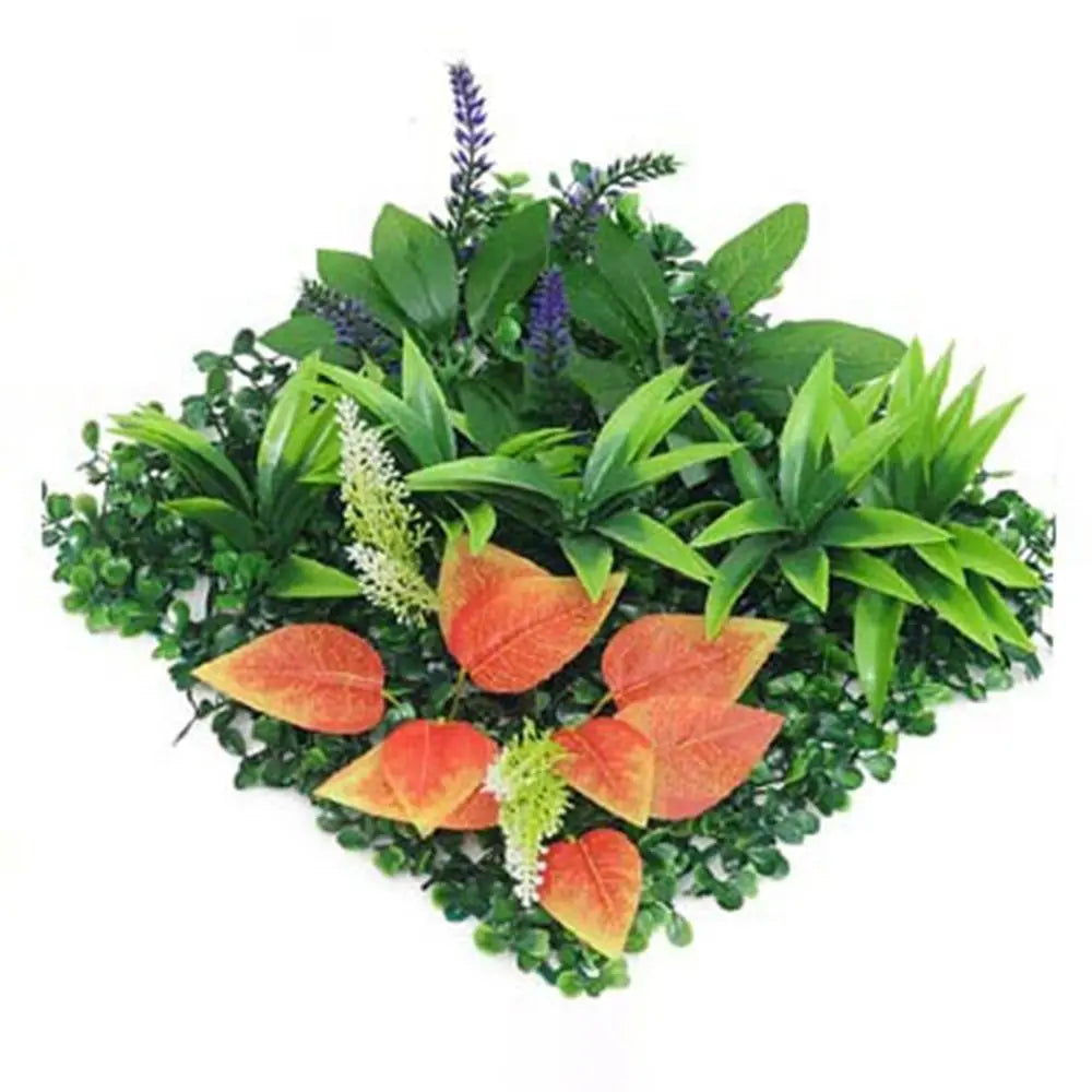 plantes artificielles feuilles vert rouge violet blanc modernes naturelles 25cm 25cm
