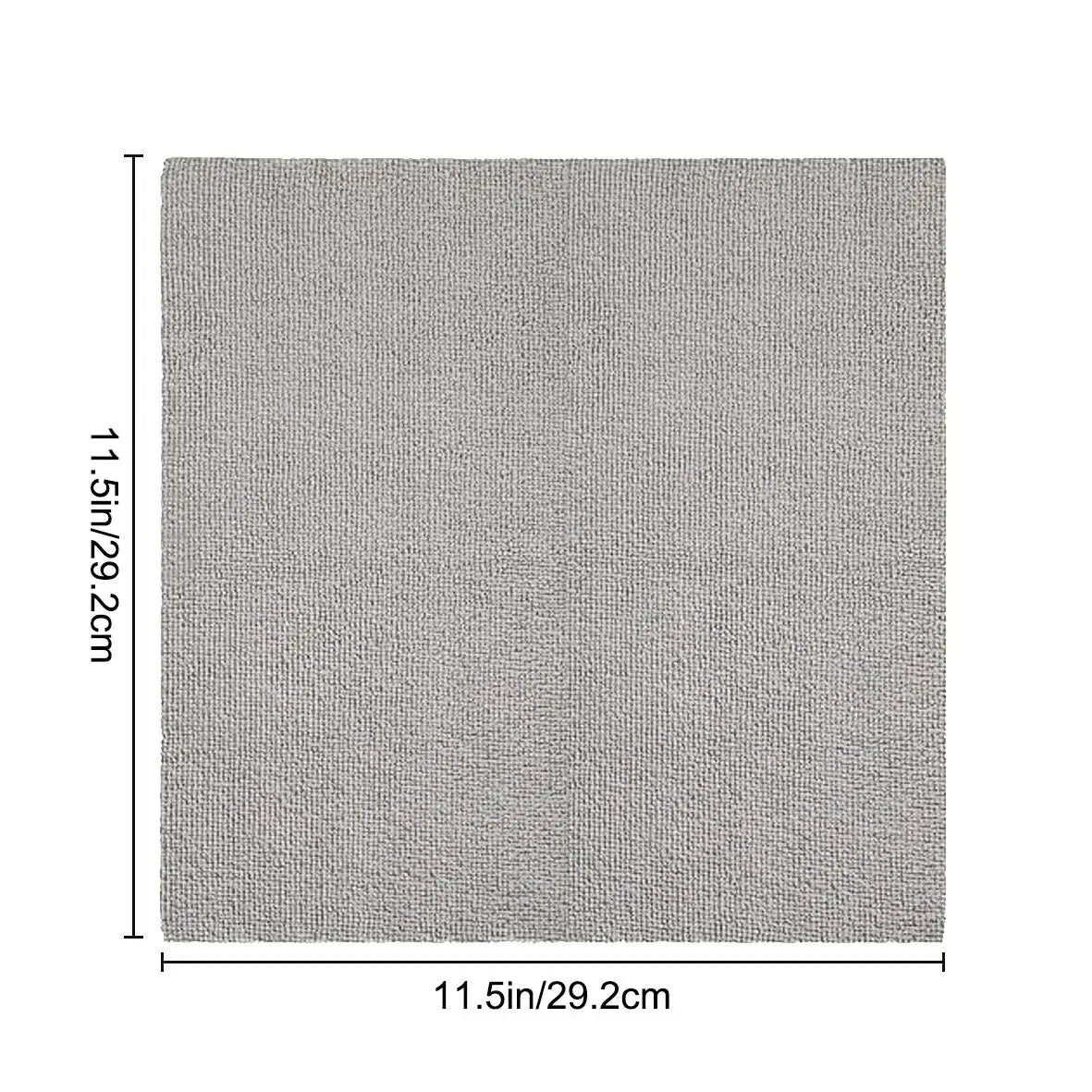 serviettes nettoyage microfibre gris clair pack 50 pièces pratique absorbant texture rugueuse cuisine garage