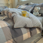 Texture du coton 100% de la housse de couette