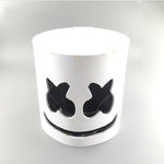 masque lumineux éva adhésif blanc noir yeux noirs sourire néon multicolore fête moderne