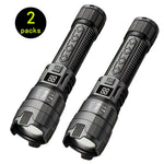 torche led rechargeable 2000lm anti choc affichage numerique lumiere intense campingurgence