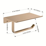 Support papier toilette mural or design moderne salle de bain