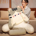 oreiller animal forme chat chien doux peluche enfantin confortable mémoire foam