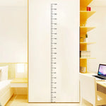 règle croissance murale adhésive blanc lignes noires 200 cm moderne chambre enfant bébé imperméable