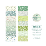 rubans adhésifs décoratifs fleurs vintage blanc bleu vert rose marron violet points floral scrapbooking