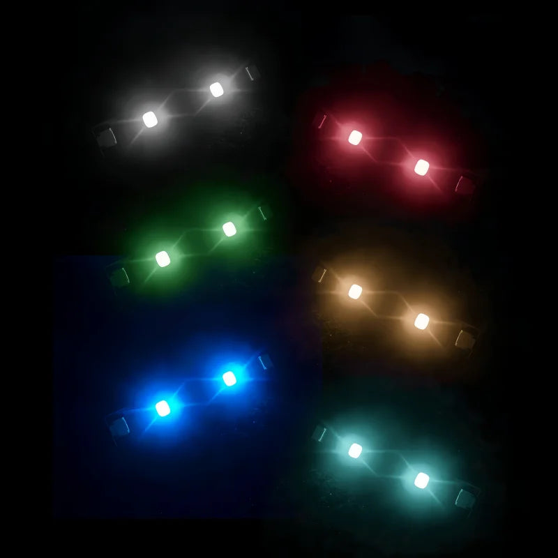 rubans led colorés adhésifs diodes intégrées modernes bleu vert rouge blanc technologie construction