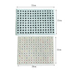 tapis peluche blanc noir multicolore moderne doux points noirs multicolores 22cm 15cm 20cm 15cm