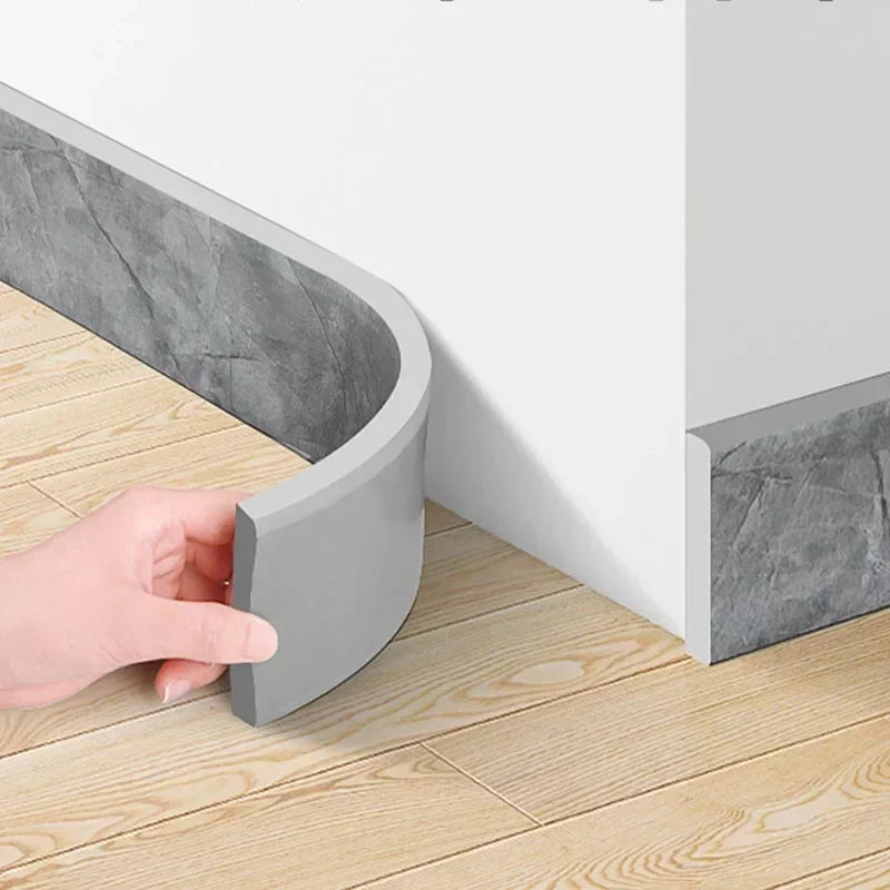 protection plinthes adhésive 2m gris noir marbrée moderne anti collision sécurité maison decointérieur