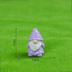 figurines naines miniatures résine bleu rouge jaune violet rose vert classiques 100 pièces