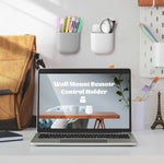 porte télécommande mural blanc moderne adhésif rangement télécommandes outils organisation
