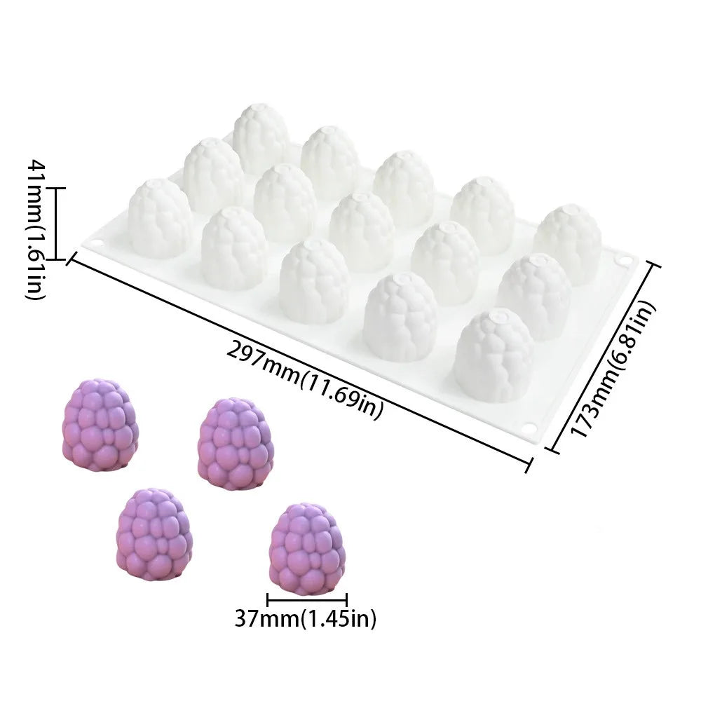 moules silicone fruits rhubarbe pomme poire fraise gâteau décoration bakeware modernes cuisine écofriendly
