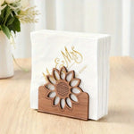 porte serviettes bois blanc élégant fleurs papillon chat rétro animal mignon tournesol détachable