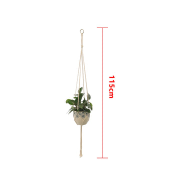 support plante suspendue macramé bohême annuaire métallique pot plante tissage main noeuds réguliers couleur