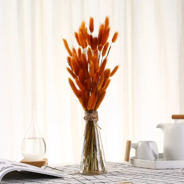 décoration intérieure plumes orange noir bouquets feuilles naturelles rustiques 60 pièces decoration table fêtes