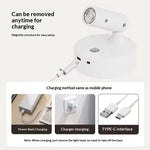 Spot lumineux led noir blanc rechargeable usb adhésif tactile couleur infrarouge moderne minimaliste