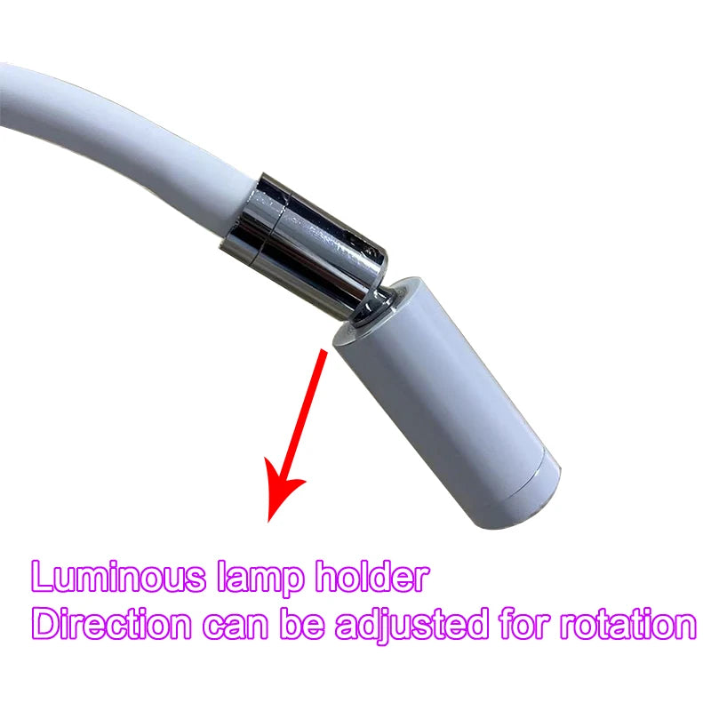 lampe uv maquillage réglable blanc noir rose clip moderne pied us eu