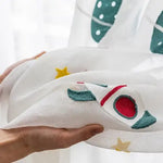 rideau moderne enfant planètes fusées étoiles polyester translucide chambre salon