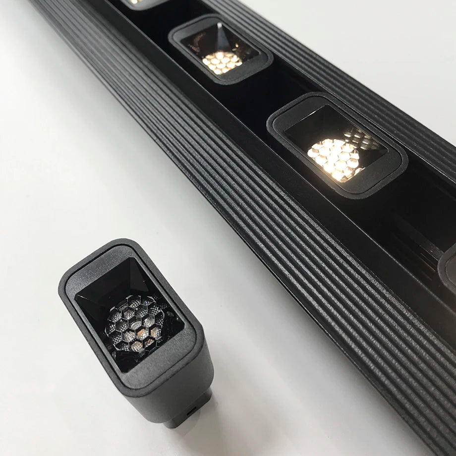 projecteur led moderne 48v 2w noir mat 3000k 4000k 5000k warm neutral cold white