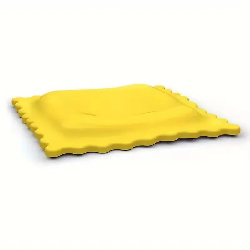 couvre casserole silicone jaune moderne anti brûlure isolant thermique cuisine arrondi