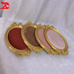 plateau présentation bijoux forme cadre photo doré velours couleur