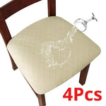 coussins chaise tissé moderne élastiques polyester beiges gris marron foncé bleu marine confortables