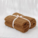 couverture tricotée coton pur lit canapé décoration maison douce grande taille rectangle