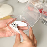 boîtes rangement transparentes couture clips vis boucles ruban aiguilles poignées pratiques fonctionnelles