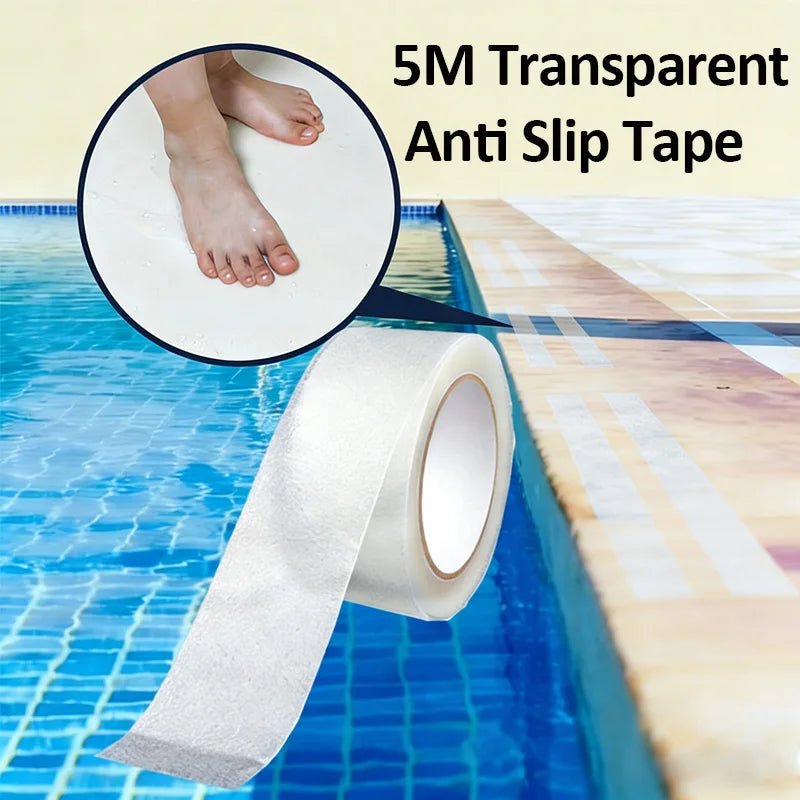 ruban anti dérapant transparent adhésif traction micro gravé moderne sécurité baignoire douche sol piscine