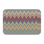 tapis moderne multicolore zigzag antidérapant polyester extérieur intérieur bain chambre