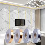 ruban adhésif décoratif pvc noir or argent moderne 1cm 2cm 3cm 4cm 5cm 20m